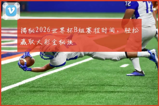 揭秘2026世界杯B组赛程时间，轻松赢取大彩金秘诀